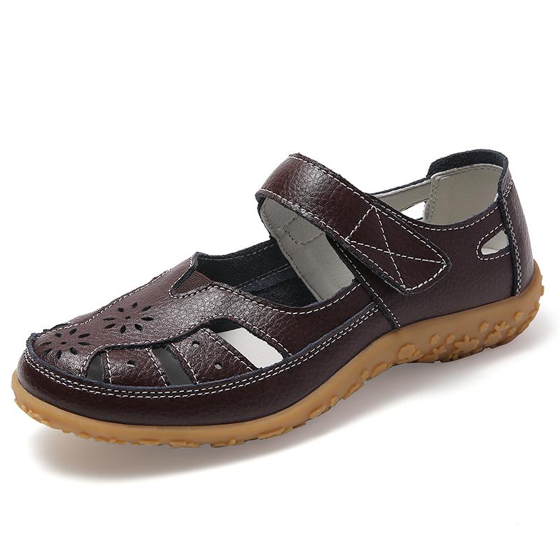 35-41Women's Summer Plus Size Fashionable Hollow Hole Shoes Casual Women's Shoes Flat Shoes Sandals
