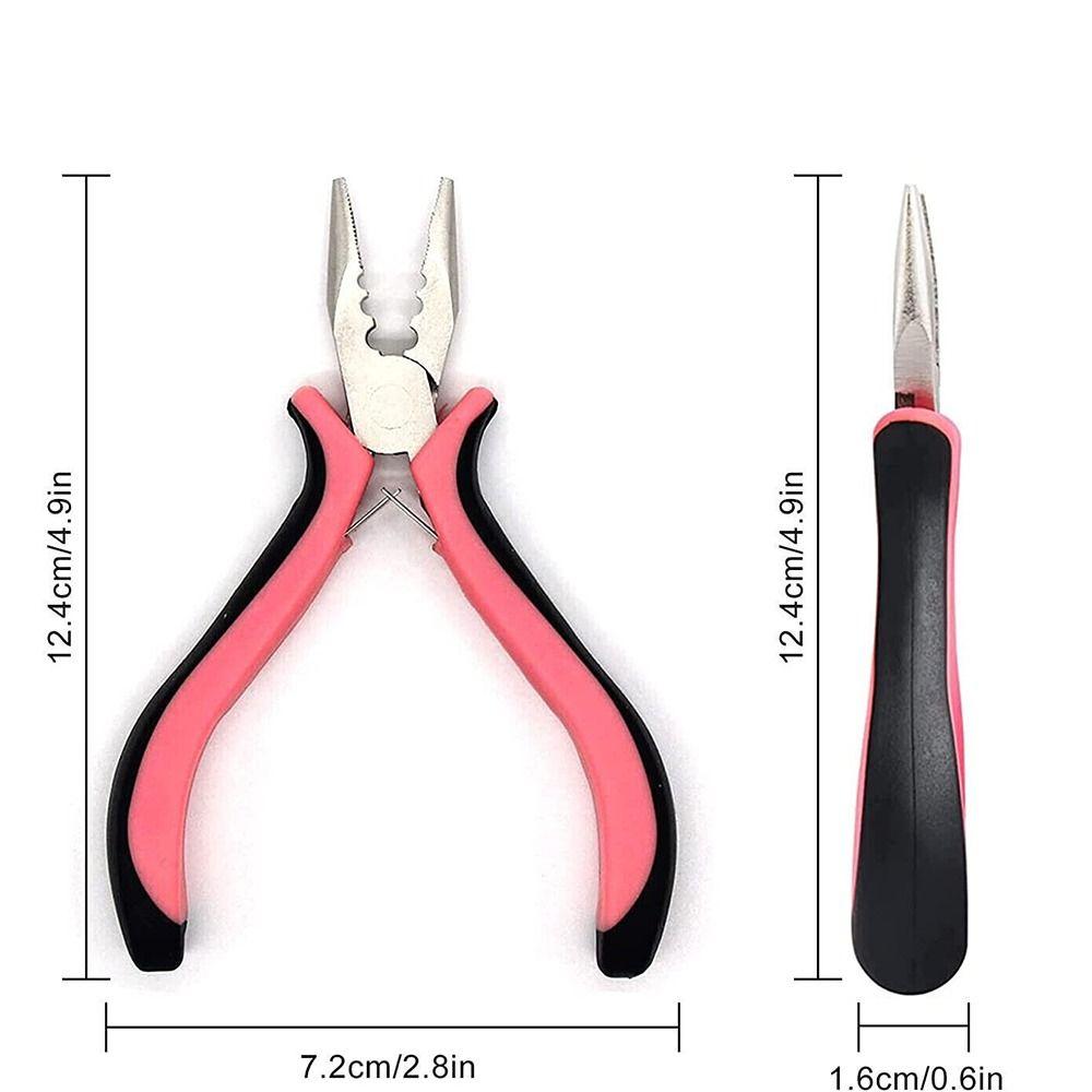 Stahl-Haarverlängerungszange Langlebige Professionelle Stahl-Ziehzange Extensionsentfernung für Nano- oder Mikro-Ringe