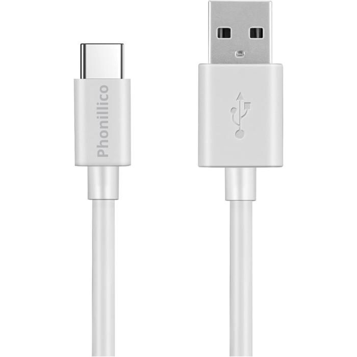 Cable for Jebra Elite Enhance/Evolve2 65 - White USB-C Cable 3 Meters Phonillico