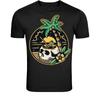 Tropical Skull Coconut Drink T-Shirt - Summer Beach Vibes