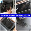 Black Car Dashboard Air AC / Storage Box / Door Handle Bowl Speaker Interior Accessories Cover Trim For Haval Jolion - 2024