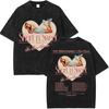 Vintage Washed Sabrina Carpenter Short N Sweet Album TShirt Men Women Summer Casual Oversized T-shirt Y2k Harajuku Clothing