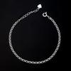92.5 Silver Circle Chain Bracelet/Anklet (Choose 1)