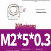 304 Stainless Steel Thickened Flat Washer / Ultra-thin Metal Gasket, Sizes M1.6-M10