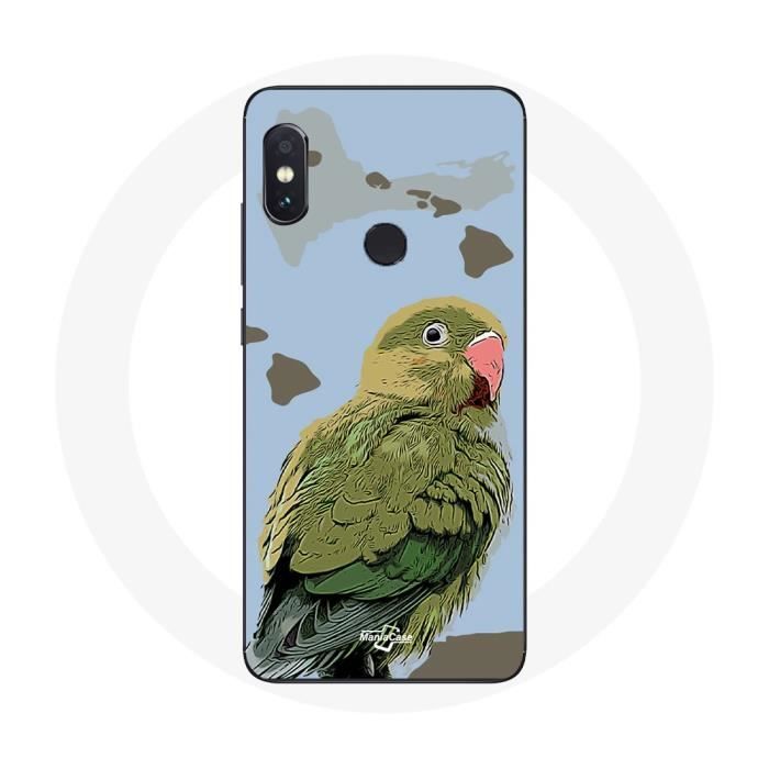 Case - Xiaomi - Redmi Note 5 Pro - Flexible - Parakeets Birds - Green