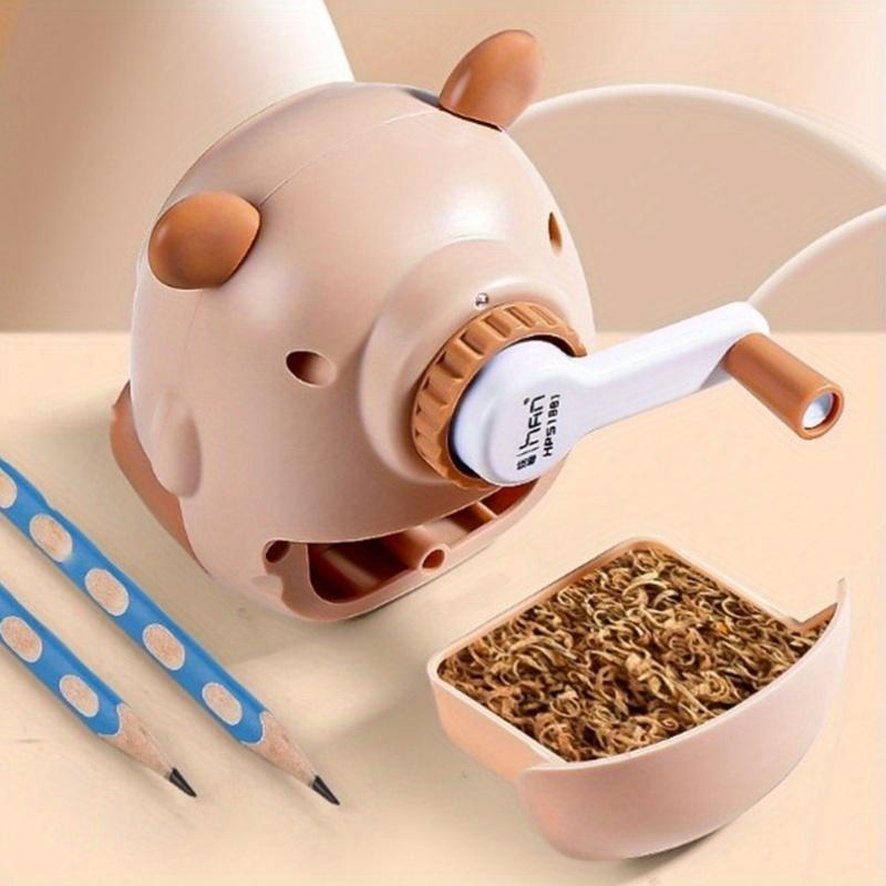 Capybara Kawaii Manual Pencil Sharpener, No Electricity Required, Desk Stationery Accessory for Office and School, Cute Animal Design