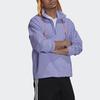 adidas Originals Trefoil მეოთხედი ზიპით ყოველდღიური სპორტული ნახევრად ზიპიანი კაპიუშონიანი ჟაკეტი მამაკაცის ზედა ტანისამოსი ღია იასამნისფერი HB1822