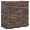 Vidaxl Garden Cushion Box, PE Rattan, 100X49X103.5 Cm, Brown