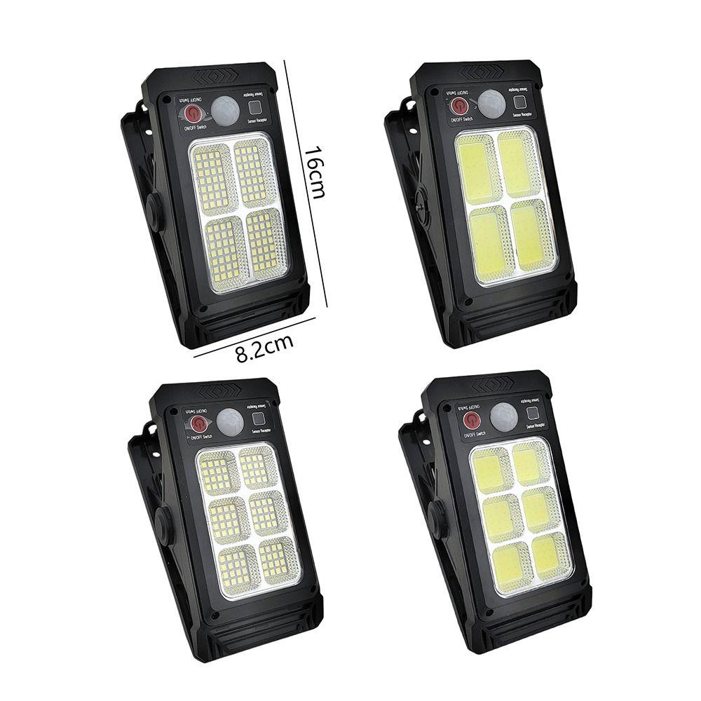 New 3 Modes Solar Clip Light Clip Mount Waterproof LED Solar Light Mini High Bright Motion Sensor Lamp Garden Decoration