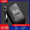 2025 Hot Leather Keychain Car Key Bag Multi Function Key Case For Mazda 3 6 Atenza Axela Demio CX3 CX5 MS Car Key Accessories