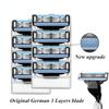 8Pcs/lot Men's Safety Razor Blades Face Care Shaving for New Upgrade 3 Layer