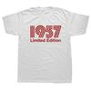 1957 Limited Edition Funny Graphic T-Shirt Mens Summer Style Fashion Short Sleeves Streetwear T Shirts