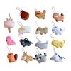 Super Soft Animal Park Duck-billed Platypus Little Lynx Beanie Eye Plushie Keychain Flamingo Raccoon Bag Hanging Decoration Characters)
