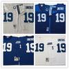 Indianapolis Colts Vintage Football Jersey Cotton Embroidered NFL Team Apparel Men Fans