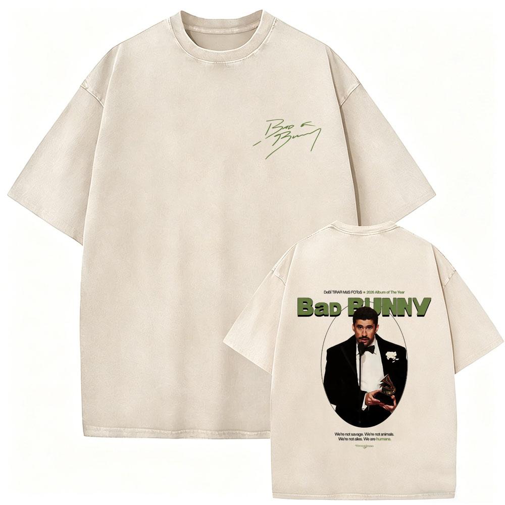 Tricou Vintage Rapper Bad Bunny Spălat Debi Tirar Mas Fotos DTMF World Tour Tricouri Bărbați Femei Modă Hip Hop Tricouri Populare