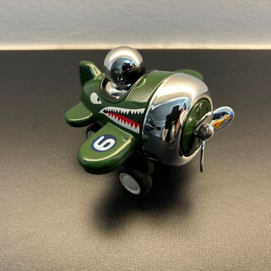 Mini Avion Cartoon en Alliage Jouet Appuyer pour Aller Avion à Hélice Jouet Enfants Garçons Filles Éducatif Avion à Tirer Jouet Cadeaux de Fête