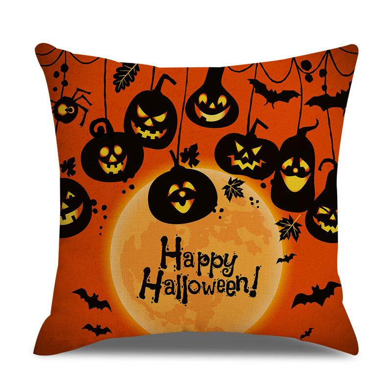 Halloween Leinen Kissenbezug Bedruckter Kissenbezug