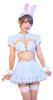 SugarWhip Bunny Maid Milk Soda Cosplay Halloween Costume for Women, Blue