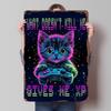 Gamer Cat XP Printed Poster Customized Wall Art Retro Vintage Metal Tin Signs for Aesthetic Room Decor Men Setup Decorations