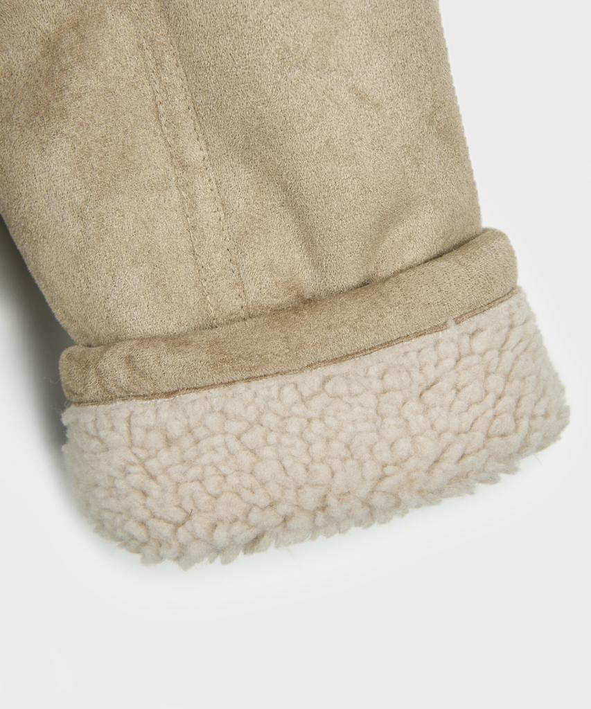 Place Studio Reversible Suede Oversized Shearling Shearling Jacket Jumper