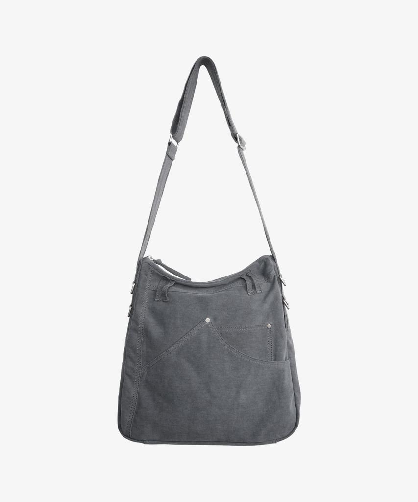 Doffjason Cotton Washed Storage Bag Grey