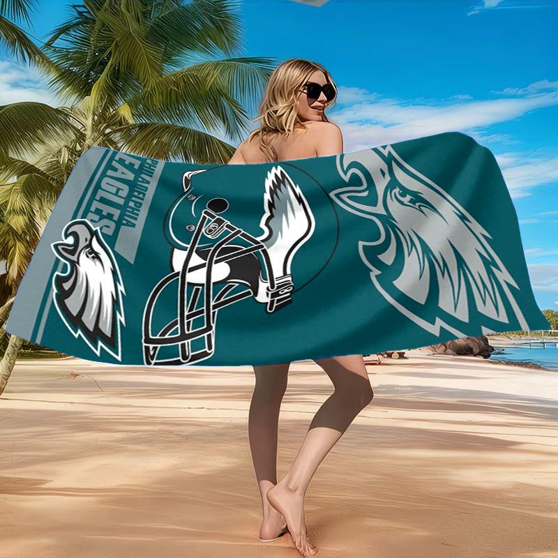 Philadelphia Eagles Beach Towel, Quick-drying, Easy To Care For, Suitable for Both Fitness and Beach Vacations,Sports Essential