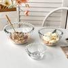 1PC Exquisite Pearl Rimmed Glass Bowl Creative Oatmeal Yogurt Bowl Breakfast Fruit Salad Bowl Glass Cutlery Kitchen Supplies
