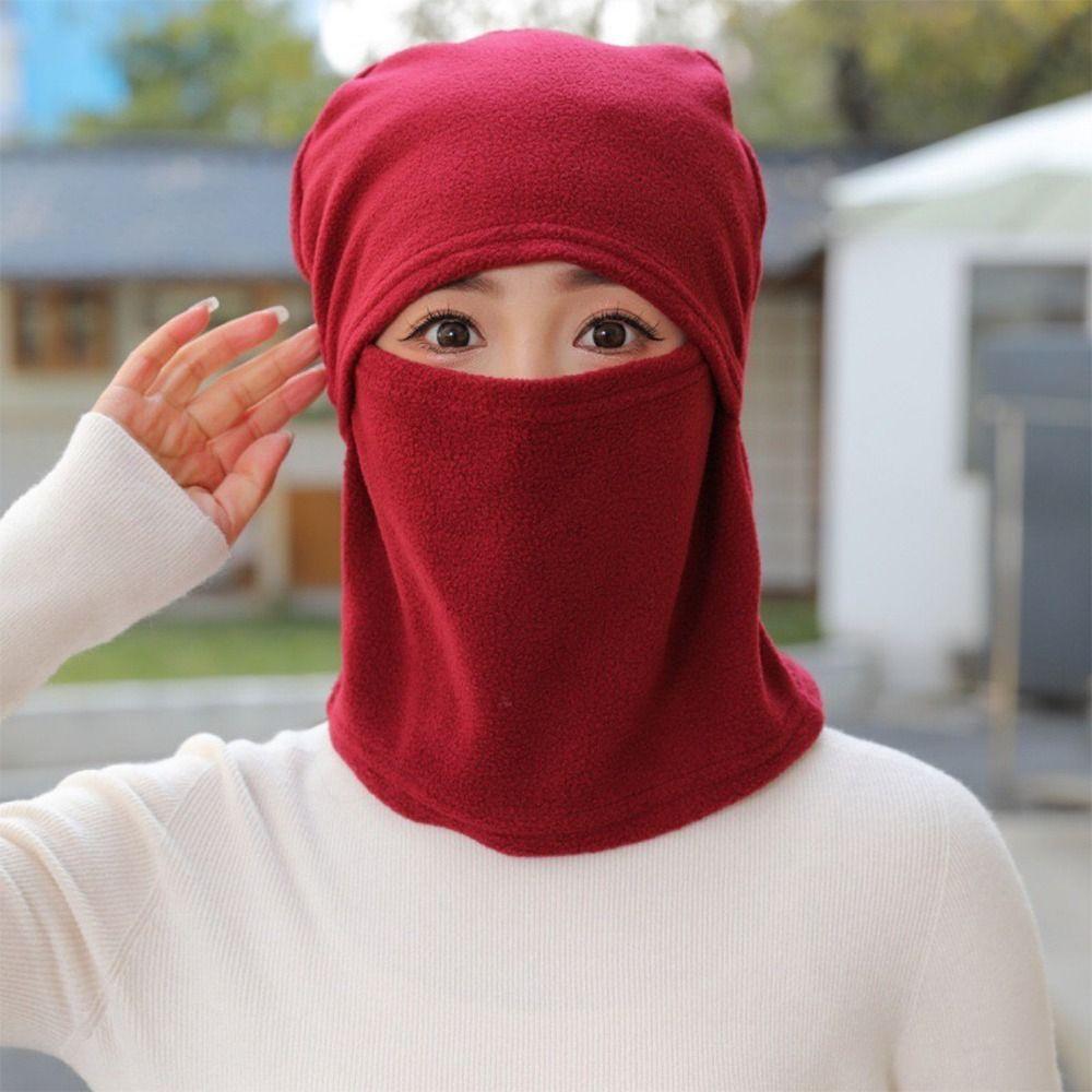 Polar Fleece Balaclava Warm Ski Mask Caps Fashion Beanies  Winter