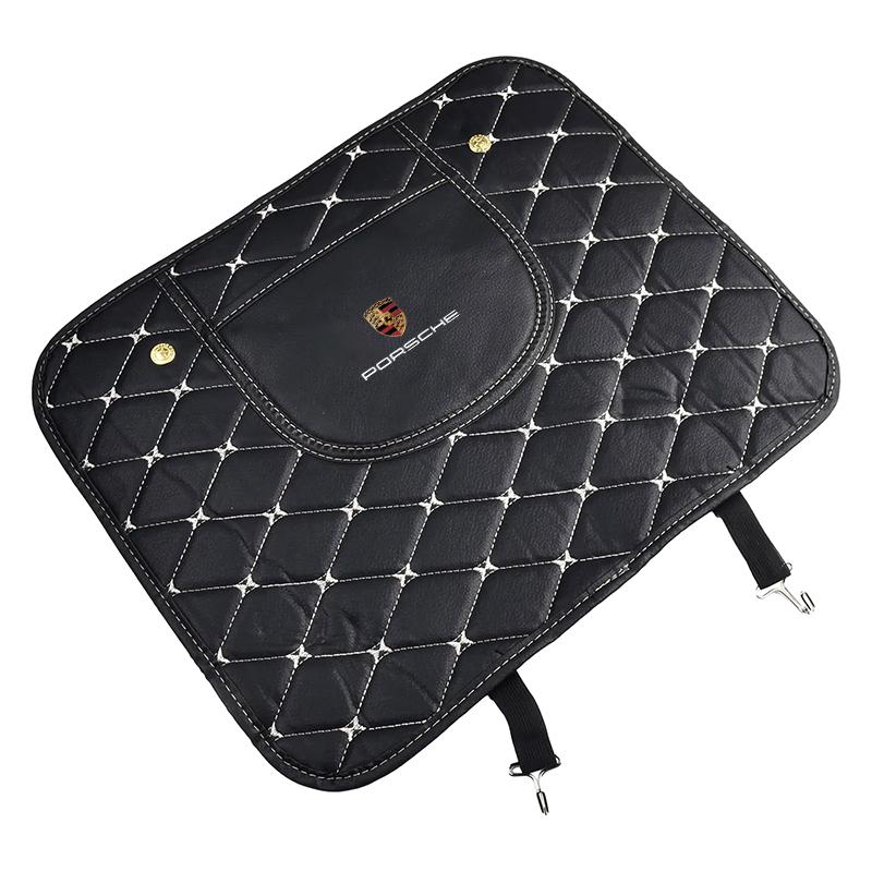 Car Anti-kick Pad Interior Pu Leather Auto Seat Back Protector Pads For Porsche Boxster Cayenne Panamera Macan Cayman 911 918 996 917 991