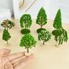 1PCS Modelo de Mini Árvore Decorações de Casa de Bonecas para Jardim de Fadas Miniaturas Micro Paisagem Artesanato de Resina Estatueta Acessórios para Casa e Jardim