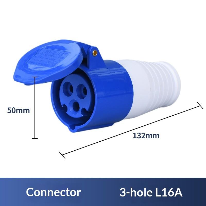 220V 16A 3 Pin Industrial Waterproof Plugs/Socket Male/Female Connector Ip44 2P For Caravan Motorhome Trailer Truck Yacht