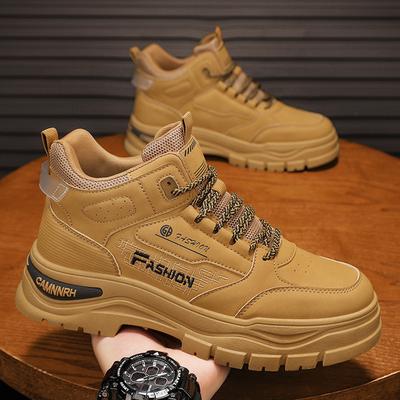 Buty męskie nowy jesienny trend wszechstronne wysokie casualowe platformowe narzędziowe antypoślizgowe męskie sportowe buty dla taty modne