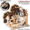 3D Wooden Puzzle Marble Run Set DIY Assemble Mechanical Model Building Kits STEAM Educational Toys for Adult Kids Birthday Gifts