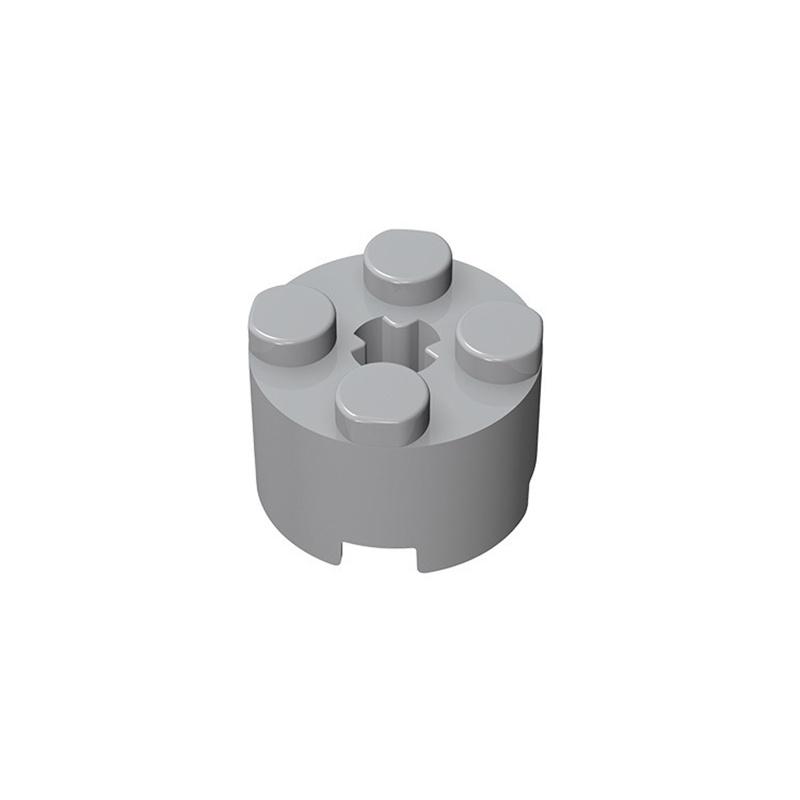 10pcs 6143 Building Blocks Bricks Thick Figures Block Cylinder Round 2 X 2 With Axle Hole Creative Size Compatible With 3941