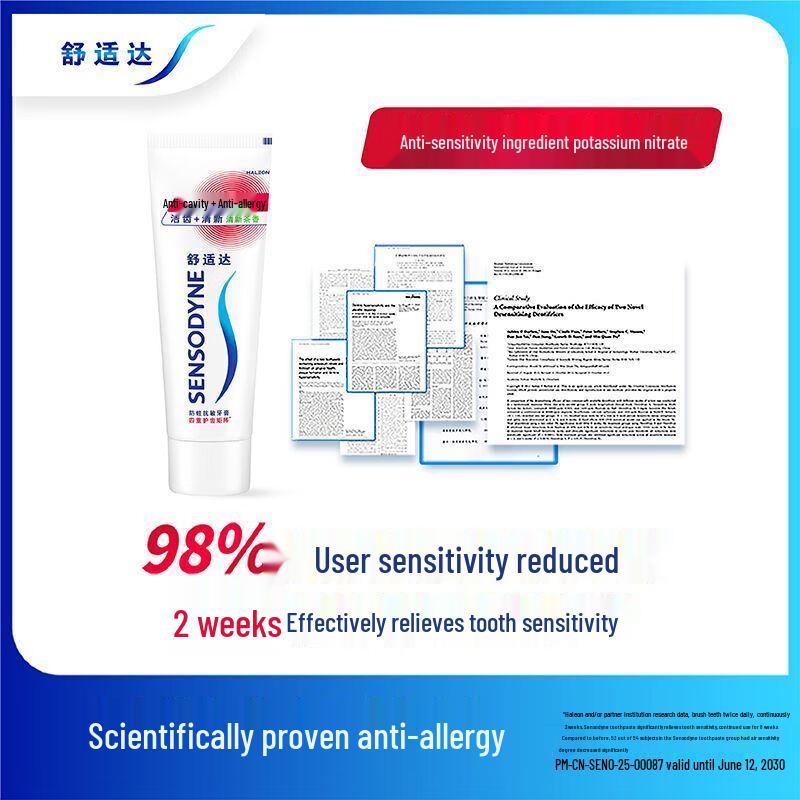Sensodyne Fresh Mint Anti-Cavity & Anti-Sensitivity Toothpaste