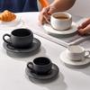 280ML Rock Sand Keramische Koffiekop Set Japanse Stijl Exquise Middag Bloementhee Kop Hotel Upscale Restaurant Koffiekop