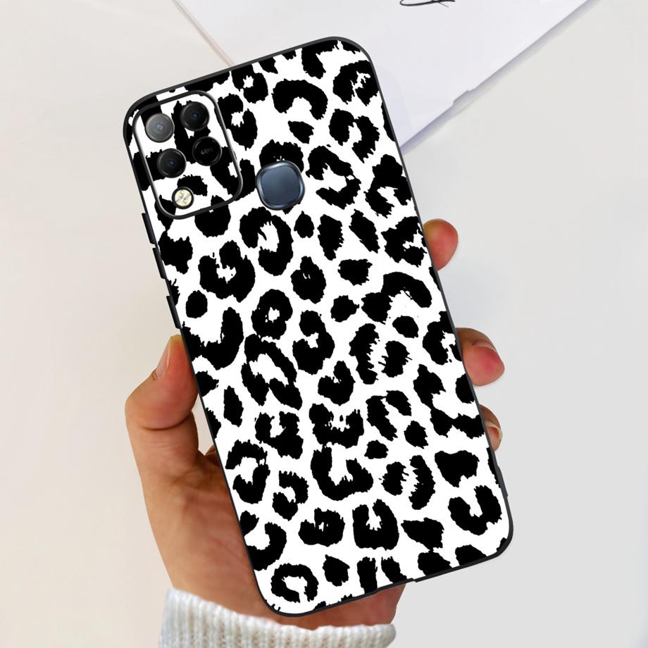 For Infinix Hot 11 G37 4G Case Cover Soft TPU Black Silicone Funda for Infinix Hot11 G37 Infinix X689F Fashion Pattern Bumper