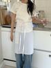 Idee a Shop Stripe Half Apron / White Apron
