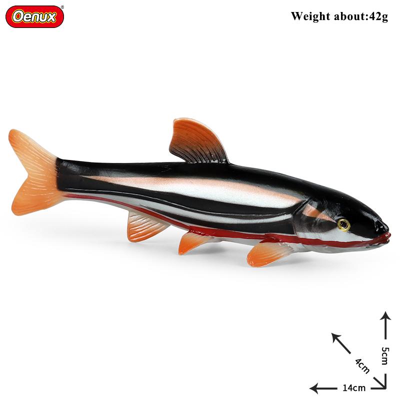 Oenux Zvířata mořského života Model Akční figurky Mořské ryby Plachetník Okoun Grouper Losos Figurky do akvária PVC Vzdělávací dětská hračka