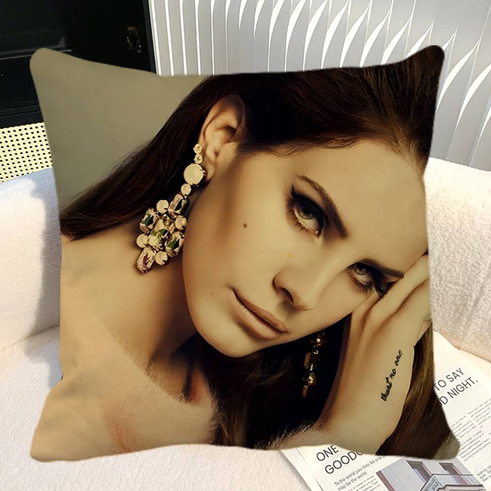 Nordic Vintage Aesthetics Lana Del Rey Pillow Case Square Pillow Bedroom Sofa Leisure Comfort Cushion Car Home Decoration