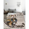 Personalized Name Flannel Blanket For Dog Cat Pets Custom Animal Photo Throws Blanket Pet Commemorative Gift