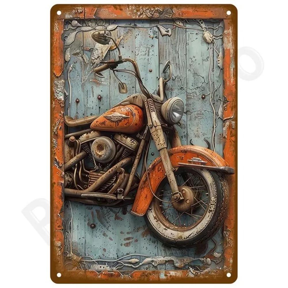 Tin Sign  Angry Wolf Head Sculpture Vintage Durable Metal Plaque Wall Decor Home Bar Garage Man Cave Wall Art