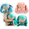 30cm Cartoon Hatsune Miku Plush Toy New Bow Miku Preciality Sakura Hatsune Miku Plushies Sleeping Doll Soft Gifts Girl