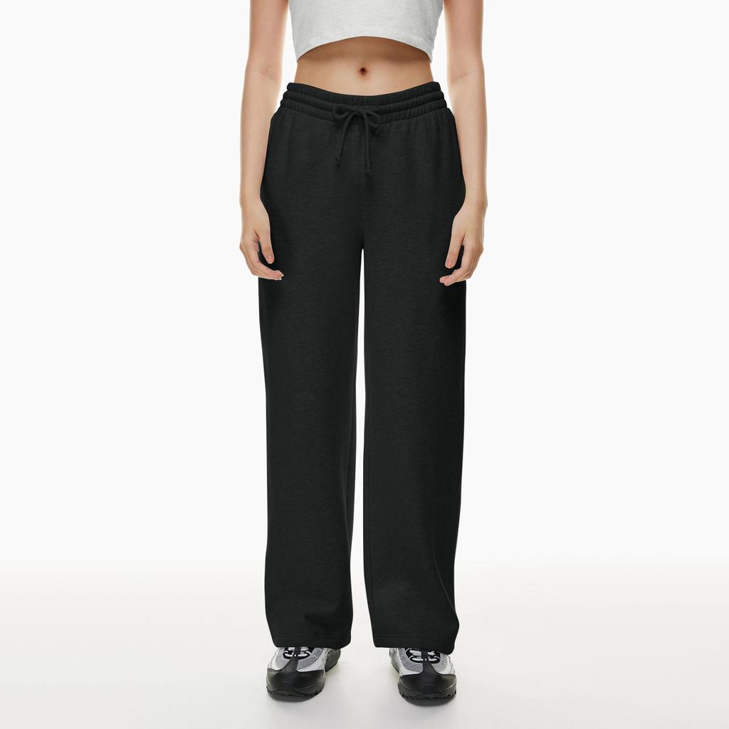 Causale dames joggingbroek met hoge taille, losse joggingbroek met rechte pijpen en zakken