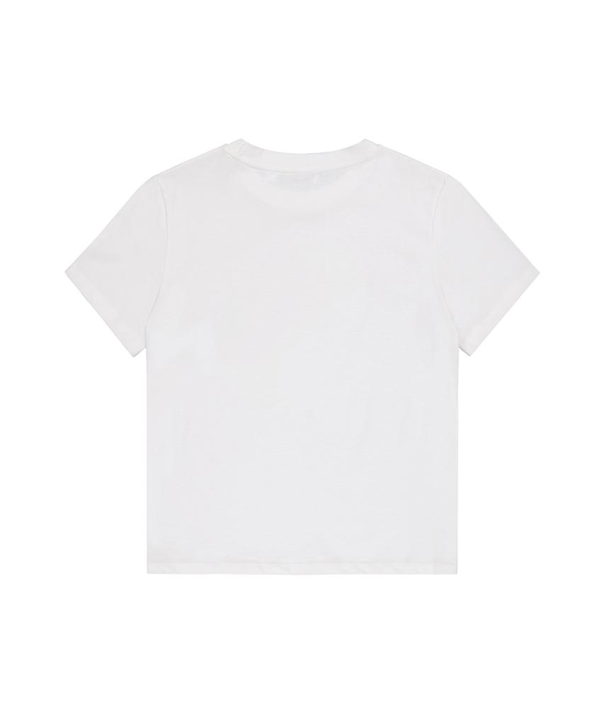ROCKCAKE Without Art Script Top - White
