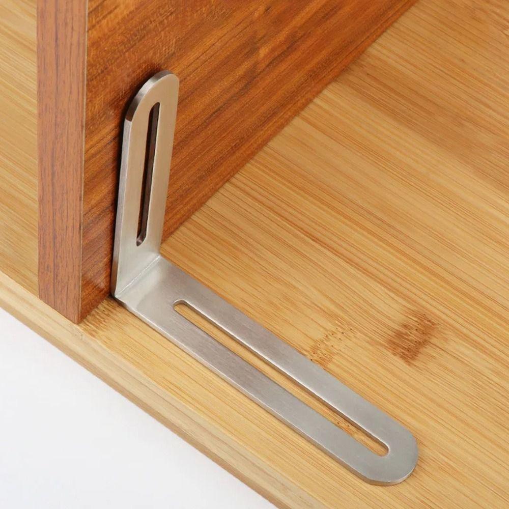 1/2Pcs Furniture Fastener Angle Bracket Shelf Support Bracket Cabinet Screens Wall
