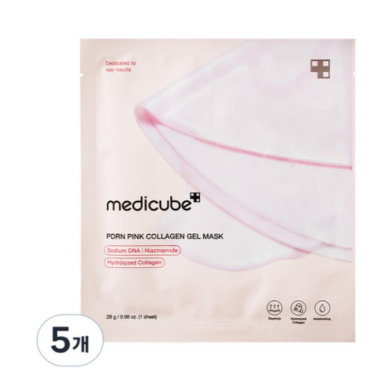 Medicube PDRN Pink Collagen Gel Mask – Firming & Hydrating Sheet Mask (5 Sheets)