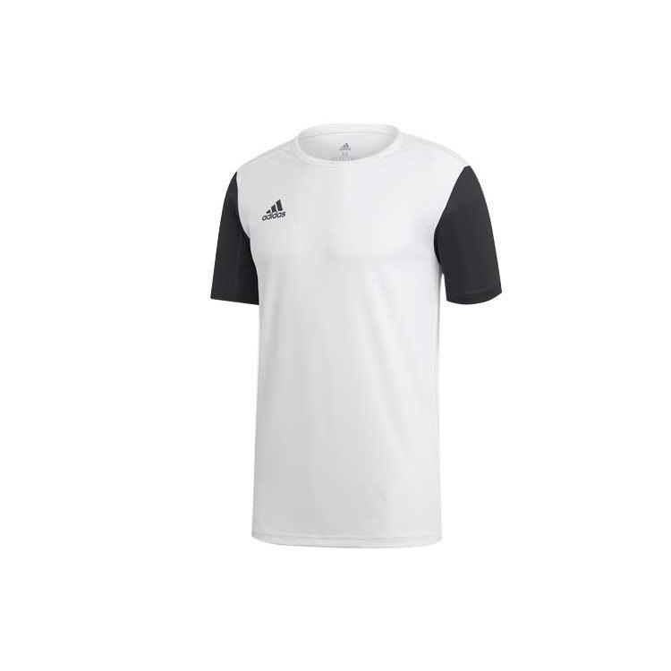 adidas T Shirts Men's Black/White Crew Neck Moderate Straight Fit DP3234