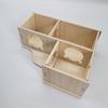 Yousheng Hamster House Climbing Ladder Natural Wood Multi-Room Hut Rat Hideout House Small Pet Nest Cage Accessories