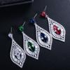 E0233 Trendy Dinner Earrings Full Of Zircon Earrings, Multi-Color Optional